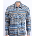 Rock & Roll Cowboy® Men's Vintage LS Snap Print Shirt