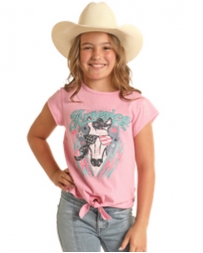 Rock and Roll Cowgirl® Girls' Americana Horse Graphic Tee