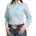 Cinch® Ladies' L/S Stripe Performance Shirt