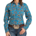 Cinch® Ladies' L/S Print Performance Shirt