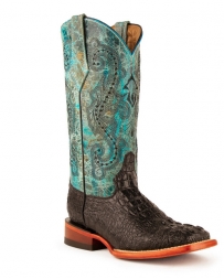 Ferrini® Ladies' Stampede Turq Square Toe