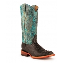 Ferrini® Ladies' Stampede Turq Square Toe