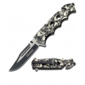 Master Cutlery® 3.5" Folding Skull Handle Knife