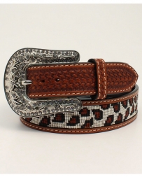 Angel Ranch® Ladies' Leopard Beaded Inlay Belt