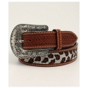 Angel Ranch® Ladies' Leopard Beaded Inlay Belt