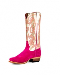 Miss Macie® Ladies' Golden Daze Hot Pink Suede