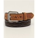 3D Belt Company® Men's Tooled Studded Belt