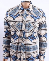 Rock & Roll Cowboy® Men's LS Aztec Print Snap Shirt