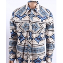 Rock & Roll Cowboy® Men's LS Aztec Print Snap Shirt