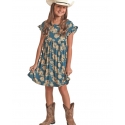Rock and Roll Cowgirl® Girls' Floral Print Dress