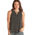 Panhandle® Ladies' V-Hem Washed Tank