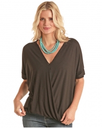 Panhandle® Ladies' Foldover Surplice Top