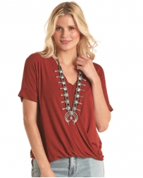 Panhandle® Ladies' Foldover Surplice Top