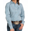 Cinch® Ladies' L/S Stripe Performance Shirt