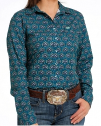 Cinch® Ladies' L/S Print Performance Shirt