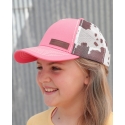 Cruel® Girls' Cowprint/Pink Ballcap