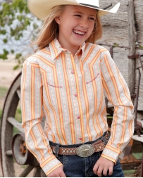 Cruel® Girls' Striped Smiley Pocket L/S Shirt