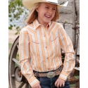 Cruel® Girls' Striped Smiley Pocket L/S Shirt
