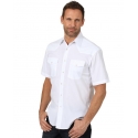 Wrangler® Men's SS Solid Western Shirt White