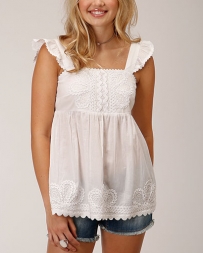 Roper® Ladies' Ruffle Strap Babydoll Top