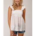 Roper® Ladies' Ruffle Strap Babydoll Top