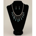 Silver Strike® Men's Silver & Turquoise Paddle Set