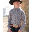 Cinch® Boys' Classic Print LS Shirt