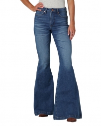 Wrangler® Ladies' Green Jean Hi Rise Flare