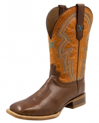 Twisted X® Men's Rancher 12" Sq Toe Brn/Orange