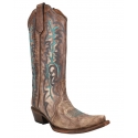 Corral Boots® Ladies' Brown Hand Painted Boot