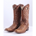 Corral Boots® Ladies' Cognac Cutout & Embroidery