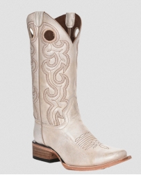 Corral Boots® Ladies' Pearl Embroidered Square Toe