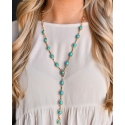 West & Co.® Ladies' Gold Lariat Style Concho Necklace
