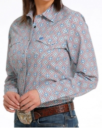 Cinch® Ladies' L/S Print Performance Shirt