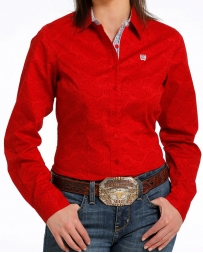 Cinch® Ladies' Performance LS Button Print