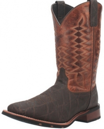 Laredo® Men's Brown Elephant Print Square Toe