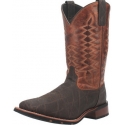 Laredo® Men's Brown Elephant Print Square Toe