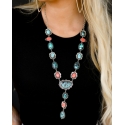 West & Co.® Ladies' Lariat Style Multi Stone Necklace