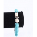 West & Co.® Ladies' Turq/Ivory Stretch Bracelet