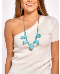 West & Co.® Ladies' Turquoise Slab Necklace