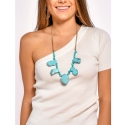 West & Co.® Ladies' Turquoise Slab Necklace