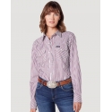 Wrangler Retro® Ladies' Long Sleeve Striped Shirt