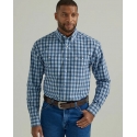 Wrangler® Men's GS LS 2 Pocket Button Plaid