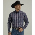 Wrangler® Men's GS LS 1 Pocket Button Plaid