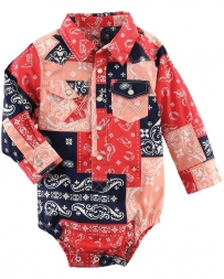 Wrangler® Girls' Infant Paisley Onesie