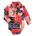 Wrangler® Girls' Infant Paisley Onesie