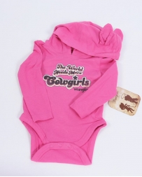 Wrangler® Girls' Infant Onesie With Hood