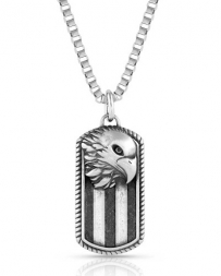Montana Silversmiths® Men's Patriotic Strength Dog Tag
