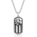 Montana Silversmiths® Men's Patriotic Strength Dog Tag