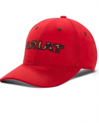 Ariat® Ladies' Red Leopard Logo Cap